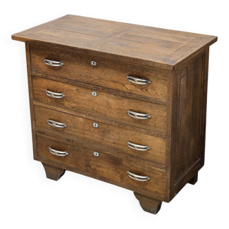 Commode 4 tiroirs en chêne