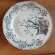 7 old flat plates Terre de fer