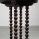 French octagonal Rustic Baroque Oak Side Table, circa 1850