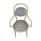 Old armchair Thonet canned wood