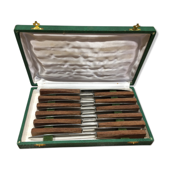 Box of 12 vintage table knives