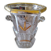 Seau à champagne en cristal artisanal de lorraine