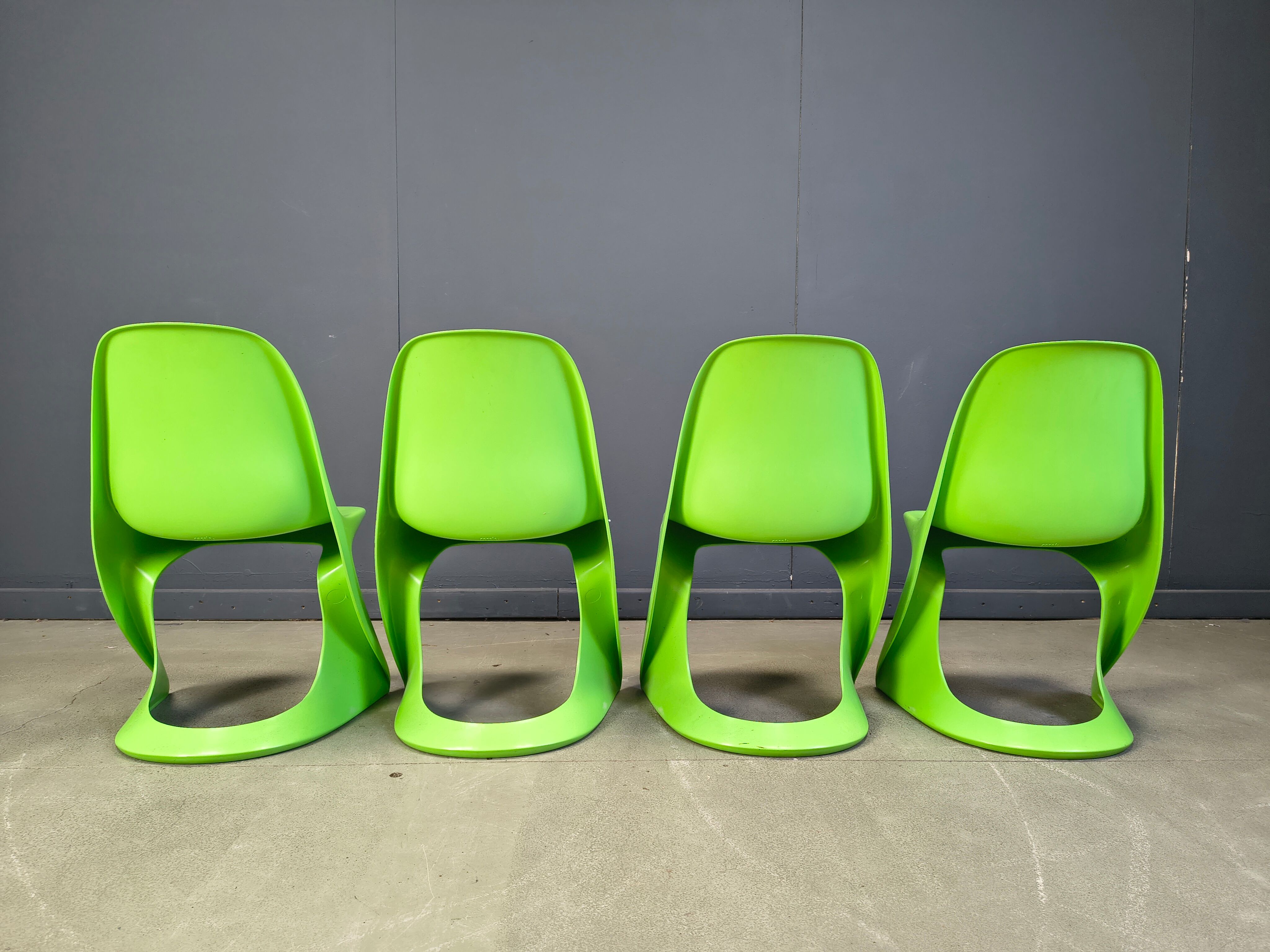 Set of 4 casalino dining chair by Alexander Begge for Casala, 1970s