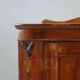 Antique corner cabinet in carved walnut, Italy, 19th century