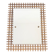 Miroir 65x51cm rotin vintage 1950