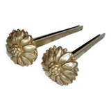 Brass tieback hook, curtain accessory, flower decor