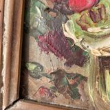 Small bouquet painted in oil