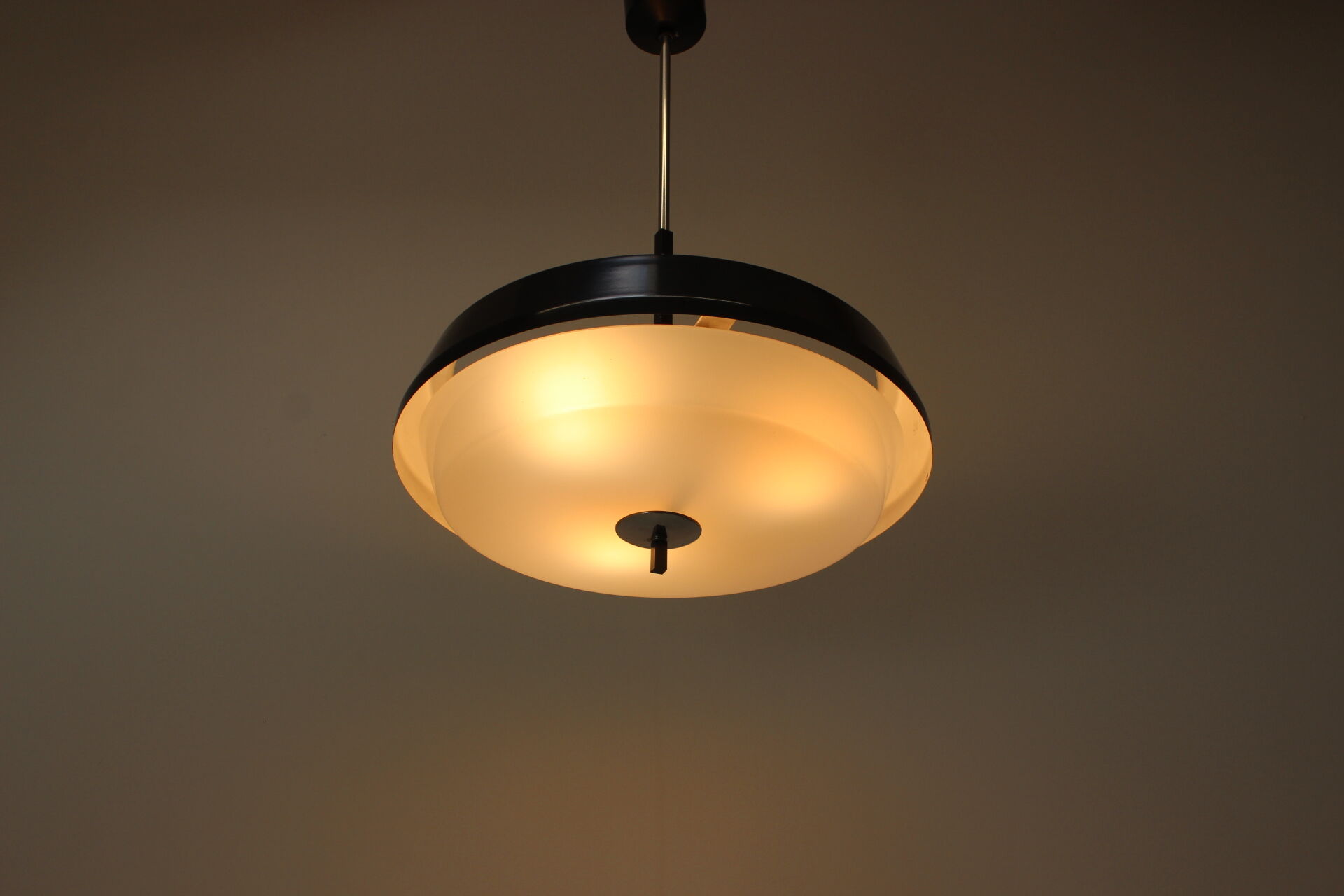 Midcentury space age ufo pendant by drupol, 1970s