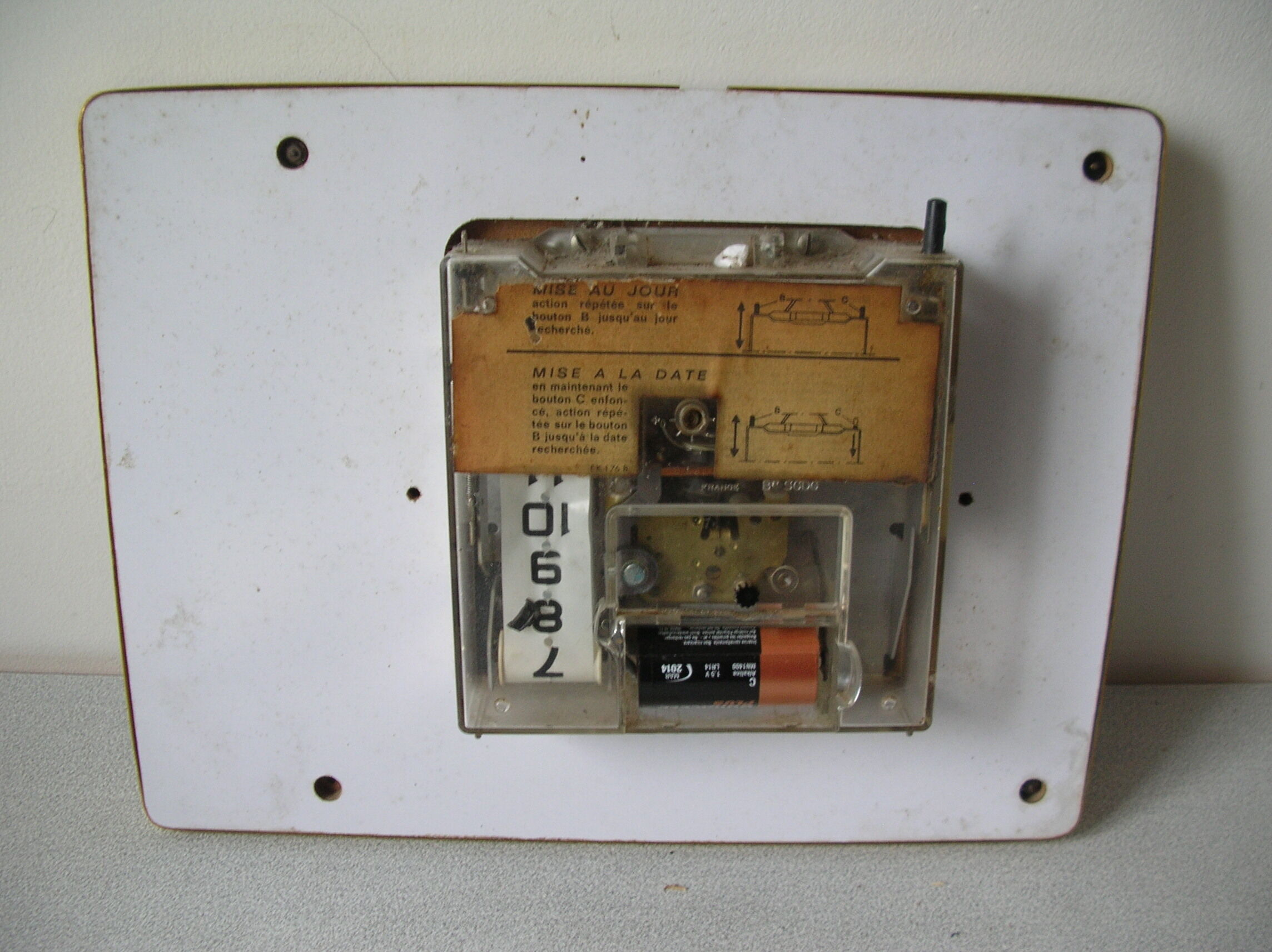 Old wall clock PENDULUM JAZ Transistor Lic Ato retro vintage deco