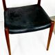 A beautiful pair of modern Scandinavian dining chairs in teak, model 75 by Niels Otto Møller.
