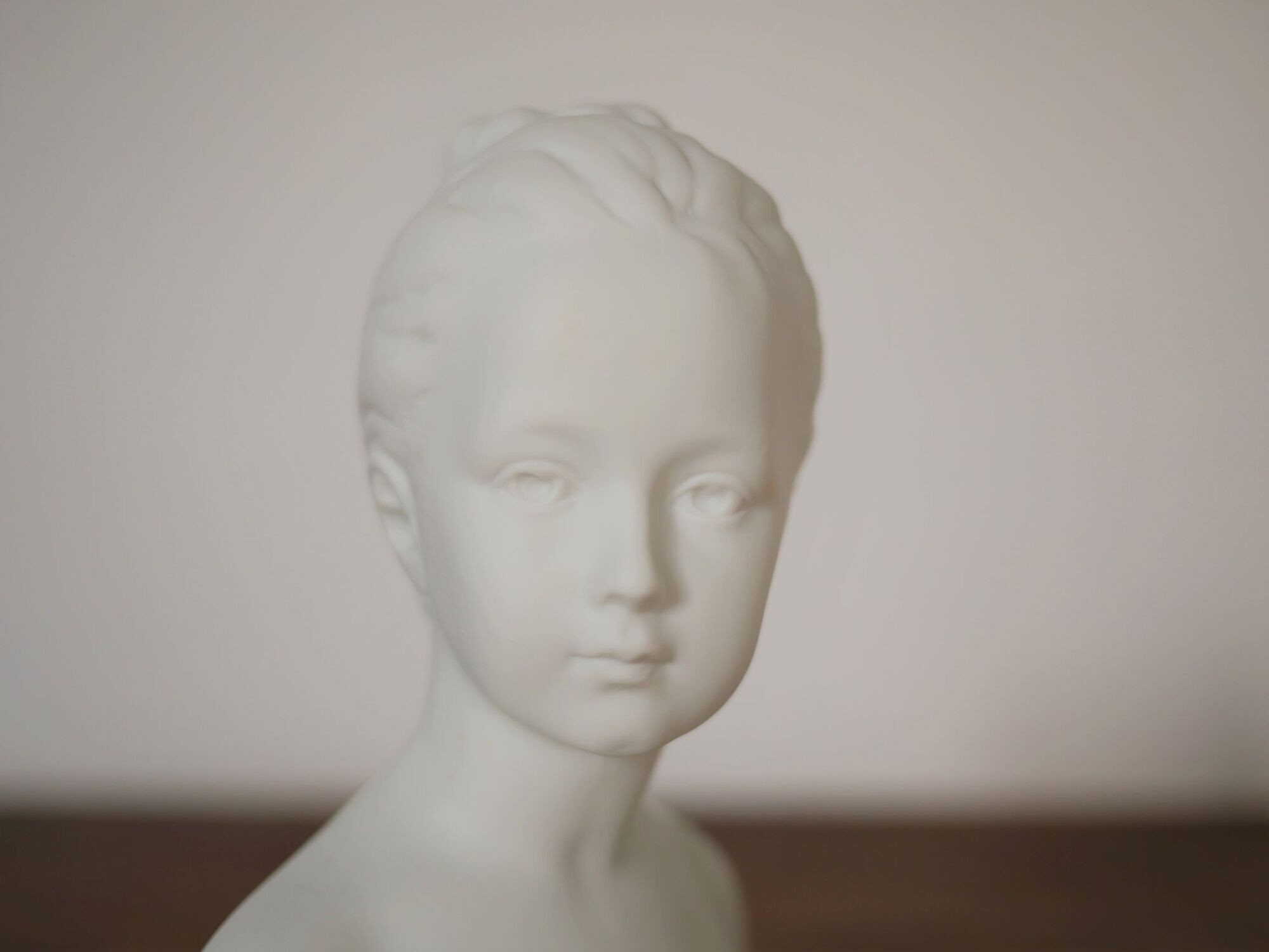 Limoges porcelain girl bust by C.Tharaud