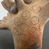 Ceramic owl atelier Palègre, France, 1970