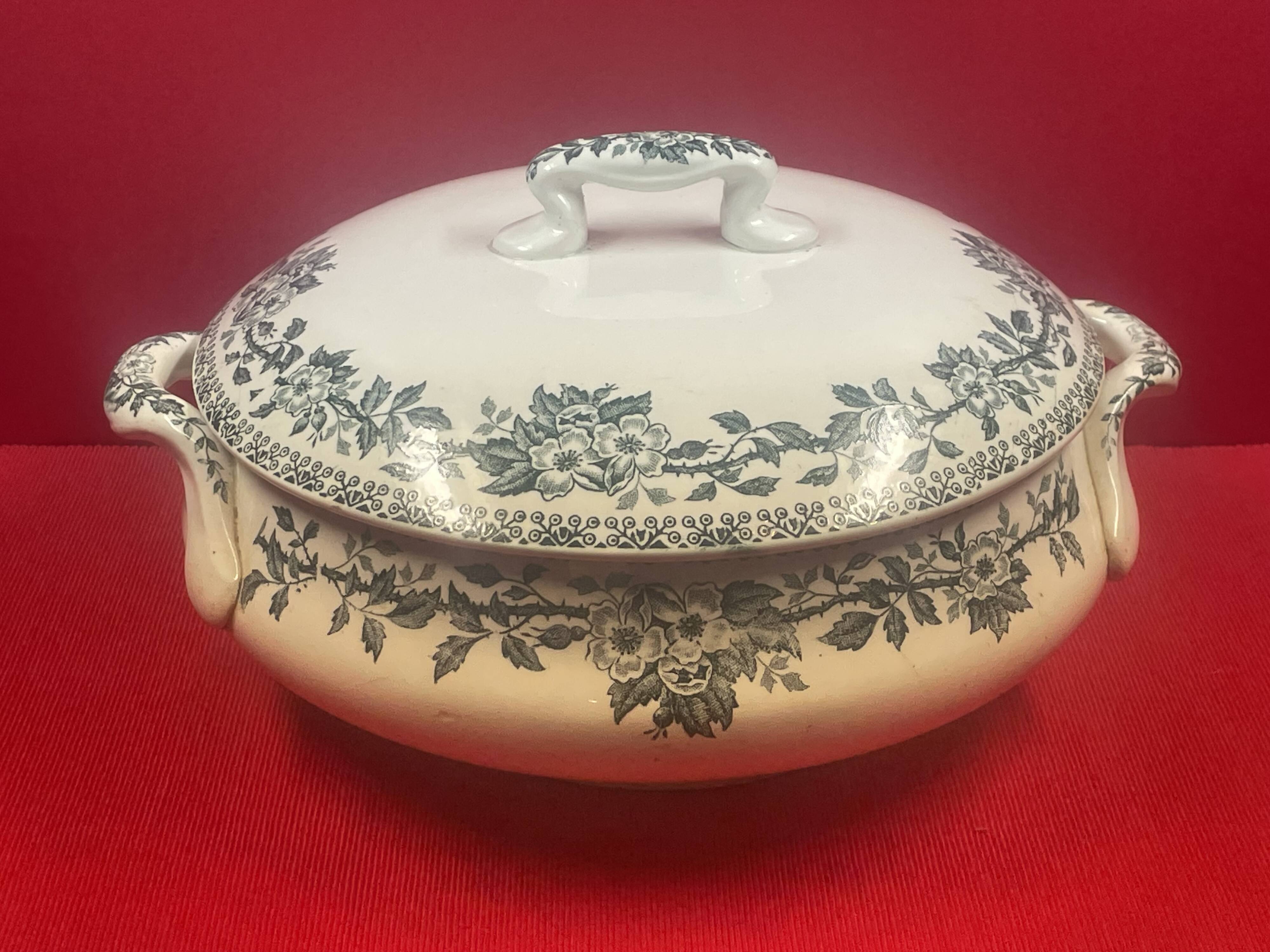Old vegetable dish, soup tureen guadeloupe, saint amand