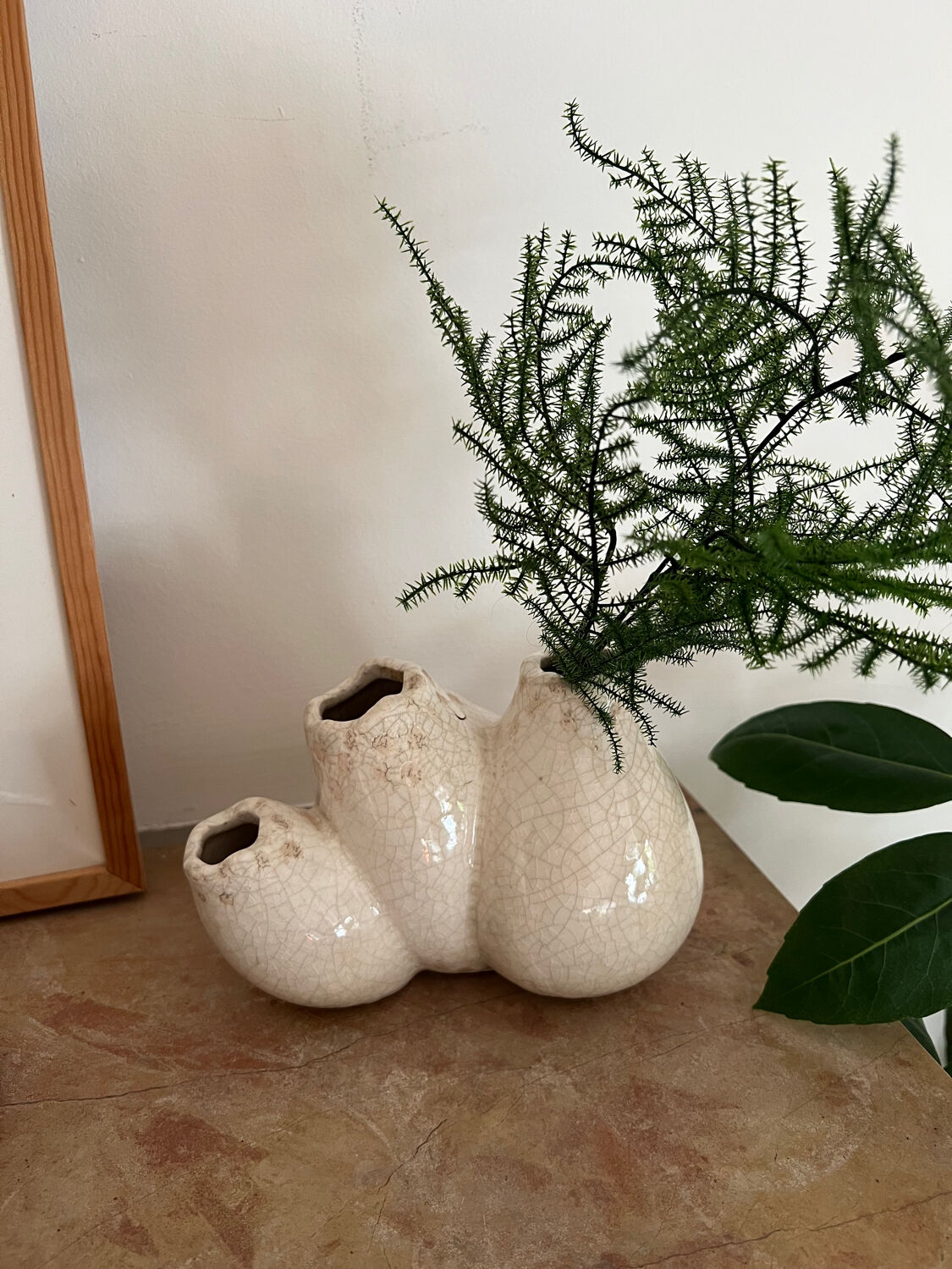 Soliflore ou vase à trois branches