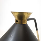 Black and gold diabolo desk lamp, Jumo, 1950/1960