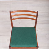 Fabric and teak dining chairs by Victor Wilkins for G-Plan, 1960s, set of 6