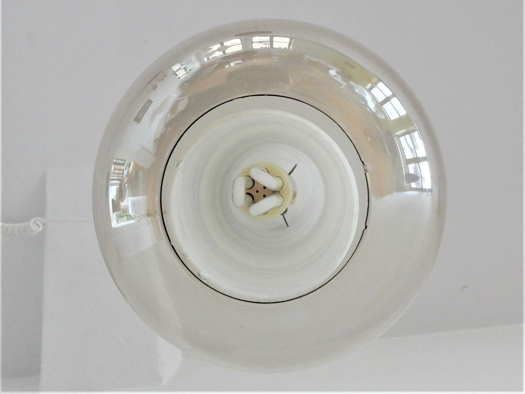 NG37 E / 00 glass suspension by Louis Kalff for Philips 1960s