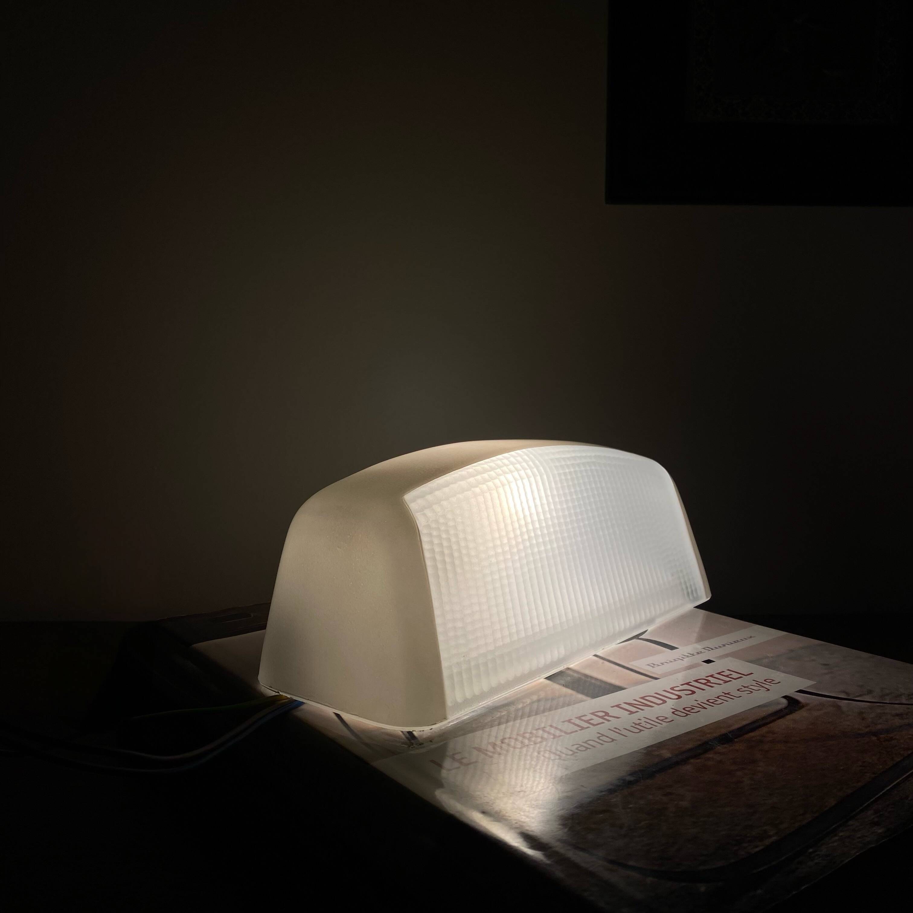 Holophane wall light in glass