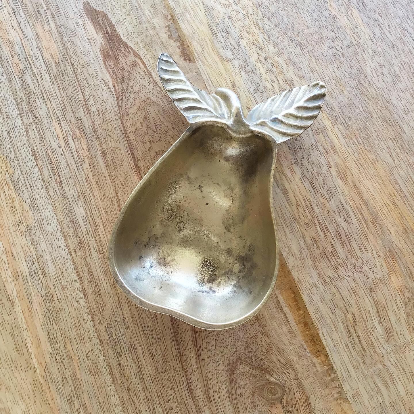 Vintage brass pear cup