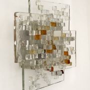 Murano glass wall lamp by Albano Poli for Poliarte, Italy 1970s