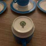 Tasses à café bleu Pagnossin