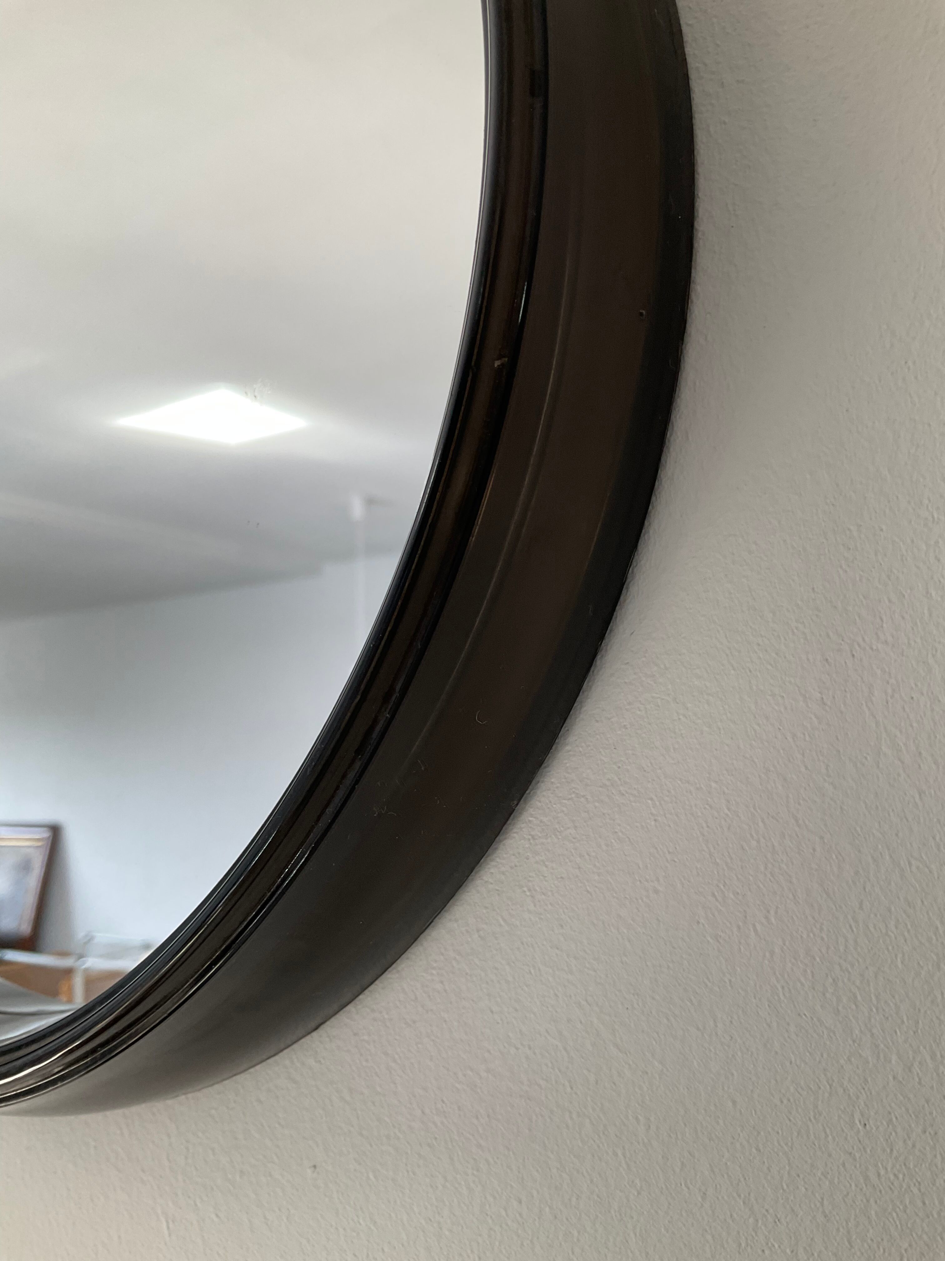 Vintage round mirror from the 70s