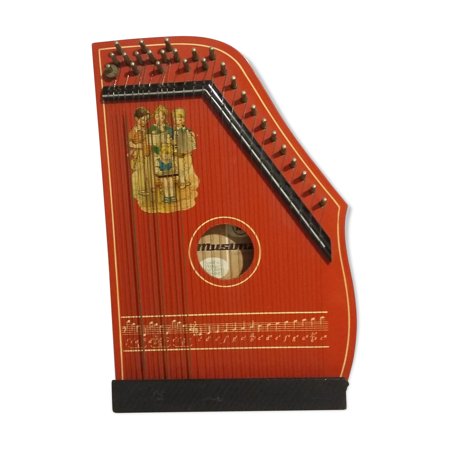 Wooden cithare