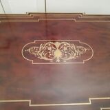 Louis XVl-style mahogany-shaped writing table