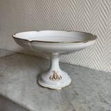 Coupelle monogramme piédouche