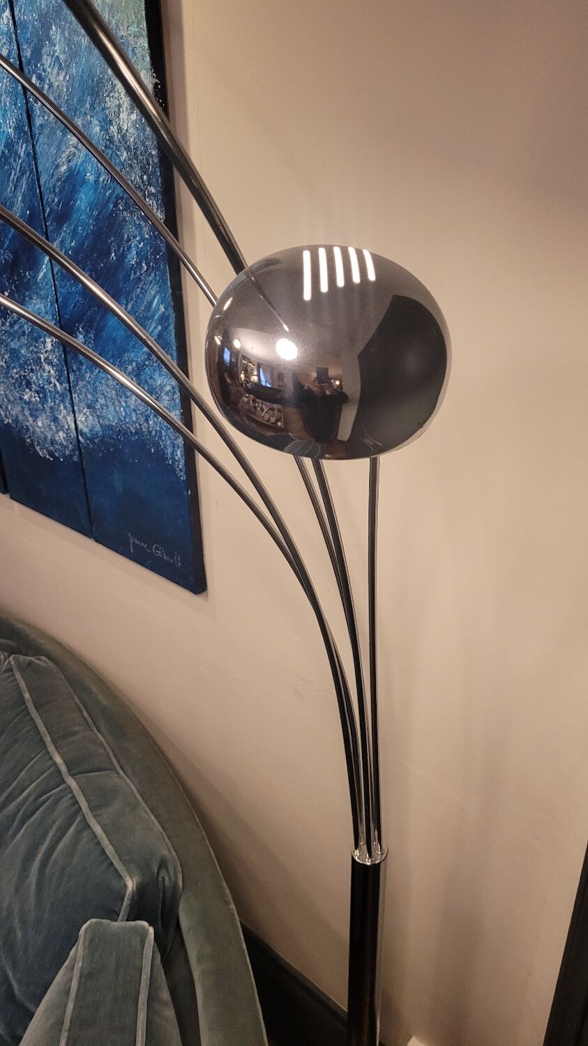 Floor lamp lily of the valley 70's