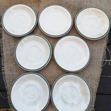 Set of small ceramic plates