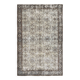 Tapis persan floral vert clair et marron