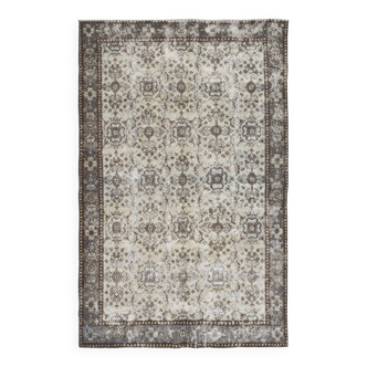 Light Green & Brown Floral Persian Rug, 181x285Cm
