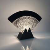 Large Murano glass fan lamp - 1980s Art Deco