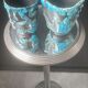 Milk jug and ceramic cup Cyclope Émaux des Glaciers Charles Cart