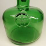 Bouteille en verre fleur de Lys