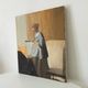 Oil on canvas "Woman in Blue Reading a Letter" after Vermeer