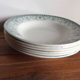 6 Terre de Fer soup plates