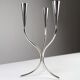 Silver-plated candelabra by Gunnar Ander for Ystad-Metall, Sweden 1960s