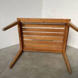 1950s oak luggage rack