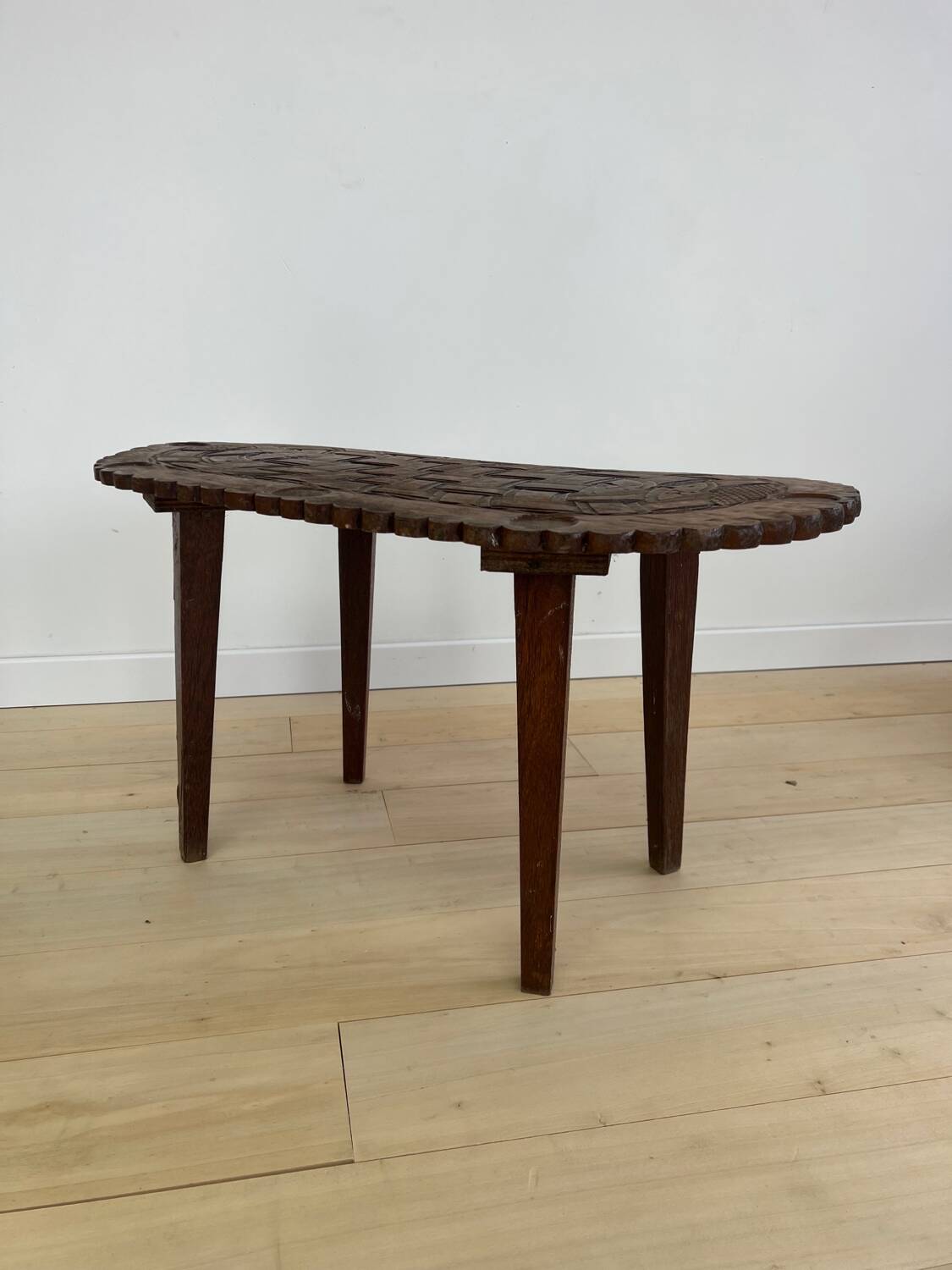 African craft coffee table from the 60s