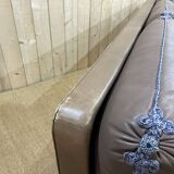 3-seater leather sofa made in the 70s