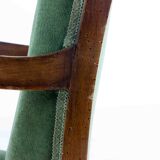 Curved art deco lounge chairs, Italy 1930s