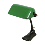 Green and black banker's lamp, Art Nouveau, 1920s