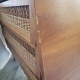 Rattan chest of drawers