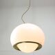 Rare White & Golden Bud Lamp by Luigi Massoni for Guzzini, 1960s
