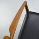 Teak and Leather Armchair by H. W. Klein for Bramin, 1960s