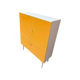Vintage Schrank weis gelb