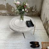 Table basse Heinz Lilienthal mosaïque marbre