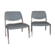 Pair of restored 1960s chrome armchairs.